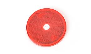 YUVARLAK REFLEKTOR DELIKLII KIRMIZI Ø61mm WASI